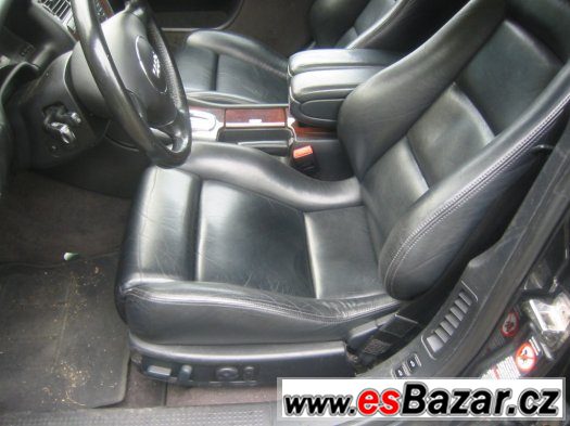 AUDI A8,S8 D2 - sedačky RECARO černá kůže 2002 – fotografie 2