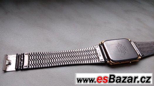 casio zlaté hodinky analogové i digitální v jednom funkční – fotografie 5