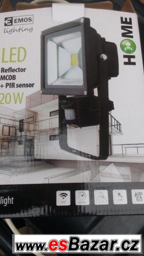 led reflektor 20W s pohybovým čidlem černý diody – fotografie 4