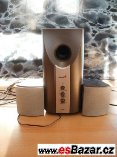 reproduktory 2.1 genius subwoofer zapojení 3 konektory – fotografie 1