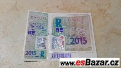 DÁLNIČNÍ ZNÁMKA DO 31.1. 2016