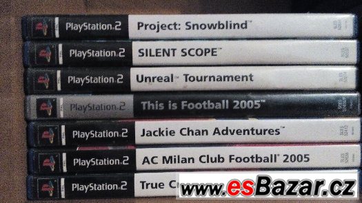 prodám 7 her na playstation 2 ps2 originál včetně obalů – fotografie 1