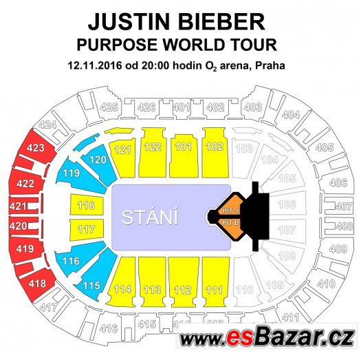 JUSTIN BIEBER - PRAHA 2016  - NEJLEPŠI CENY - UPRAVENO – fotografie 2