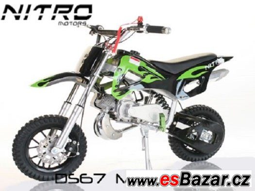 Minicross 3 zelený 49ccm pro děti, nový, zabalený – fotografie 2