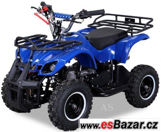 Dětská čtyřkolka Torino 49ccm E-start blue, nová, zabalená – fotografie 1