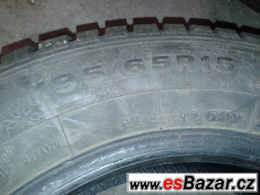 zimní pneu DUNLOP 195/65 R15, Vw, Škoda, Seat, Audi – fotografie 5