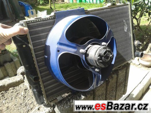 chladič vody + ventilátor  škoda felicia/felicie – fotografie 1