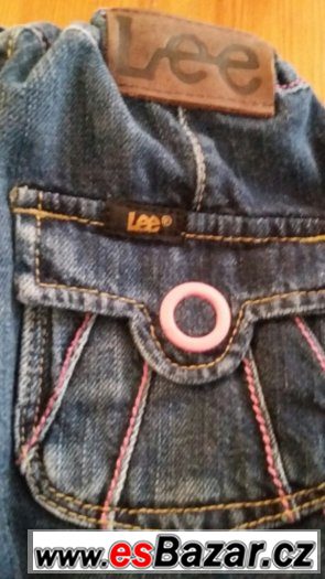 Prodám jeans zn, LEE vel. 116     modré, na holčičku – fotografie 2