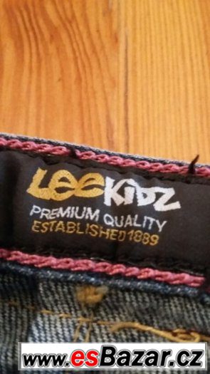 Prodám jeans zn, LEE vel. 116     modré, na holčičku – fotografie 3