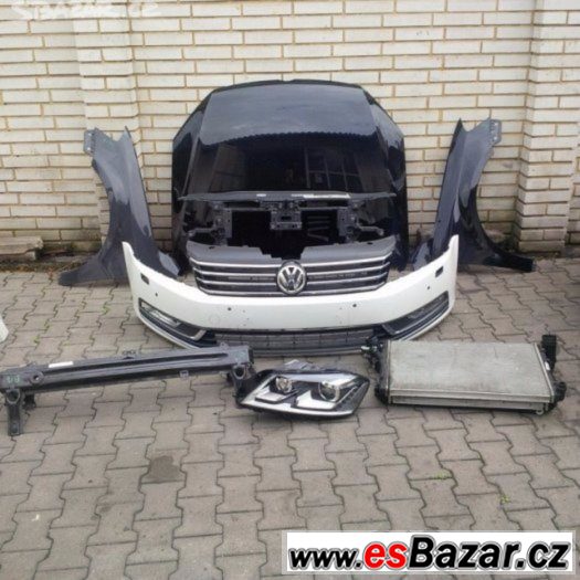 Volkswagen Passat B-7 Dily na Predek Airbagova sada Chladic – fotografie 2