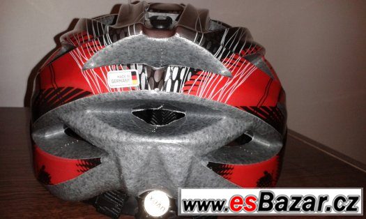 Cyklo helma UVEX XENOVA, SILVER-RED - NOVÁ – fotografie 2