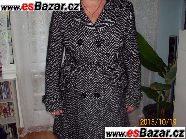 ZIMNÍ ITALSKÝ KABÁT vel.46 - XETRA – fotografie 2
