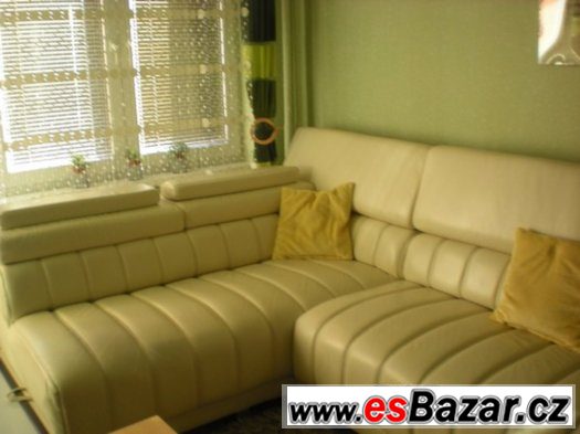 LUXUSNÍ KOŽENÁ SEDACÍ SOUPRAVA S LED-PC 59000kč – fotografie 5