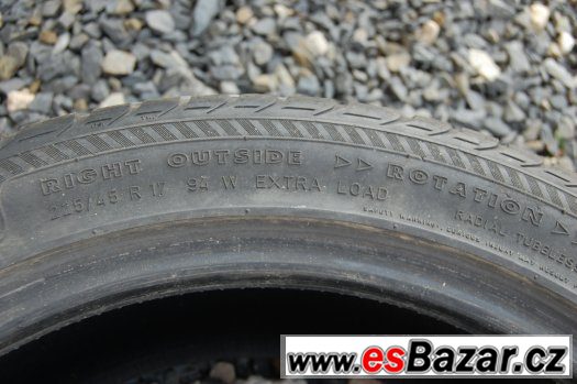 225/45R17 SEBRING,CONTINENTAL a NOKIAN,2ks,vzorek 3-4mm – fotografie 5