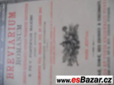 Prodám Breviarium  z roku 1905