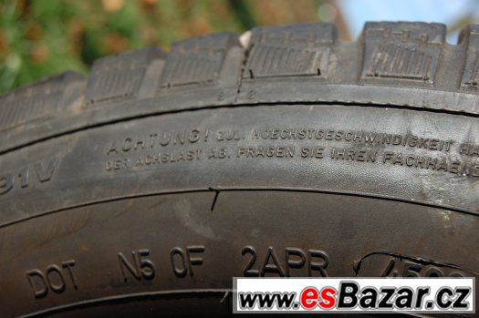 Celoroční 205/55R16 DUNLOP, 2ks, vzorek 6-7mm, záruka – fotografie 4