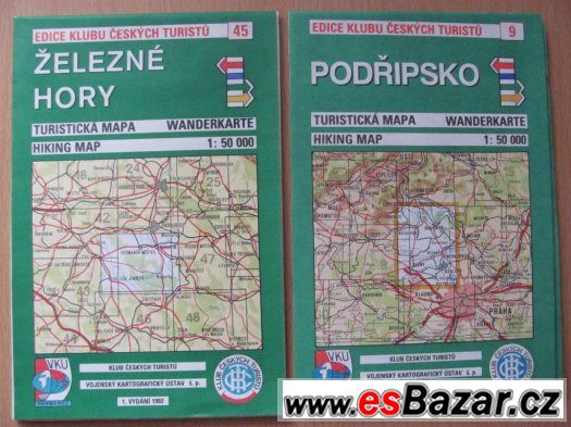 Turistické mapy KČT č.9 a č.45 – fotografie 1