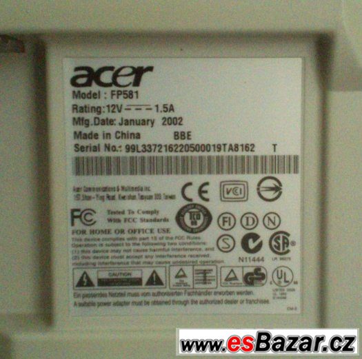 LCD  Acer 15  " – fotografie 3