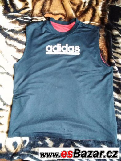 Tílka oboustrané adidas - 2 kusy vel XL+ – fotografie 1