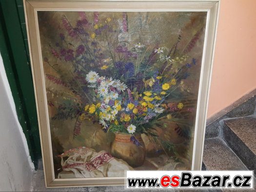 František Hofman 100x110cm olej platno – fotografie 1