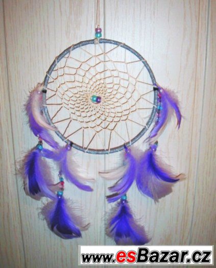 INDIÁNSKÝ AMULET-LAPAČ SNŮ-KRÁSNÝ ORIGINÁLNÍ DÁREK – fotografie 4