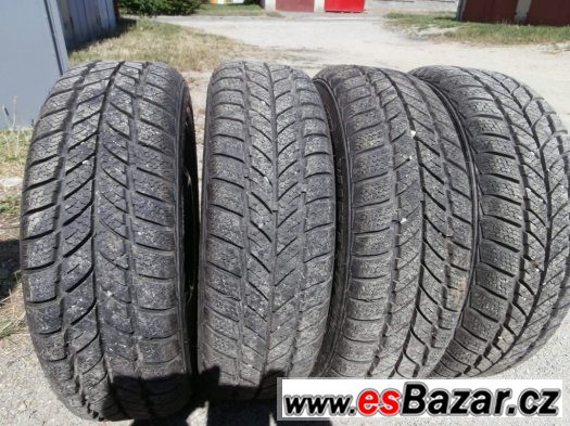 4x zimní kola 13"-disky 4,5Jx13, 4x100, pneu155/65 R13 – fotografie 1