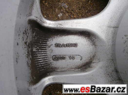 4ks ALU kola 7,5Jx16 H2 ET-35, rozteč 4x108 – fotografie 3