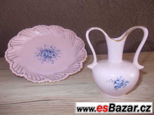 růžový porcelán- originál značený – fotografie 4