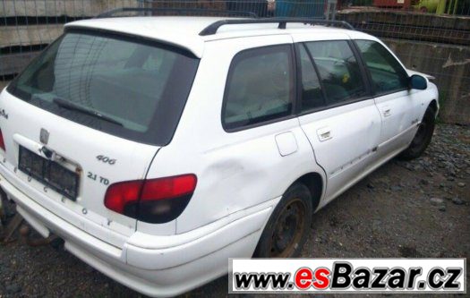 Prodám levně náhradní díly na Peugeot 406 SW 2.1TD, vyřazeno – fotografie 1