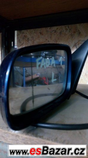 škoda fabia 1 - levé zrcátko modrá metal – fotografie 2