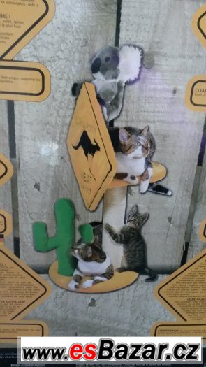 Nové škrabadlo/odpočívadlo pro kočky Roadsign koala + kaktus – fotografie 3