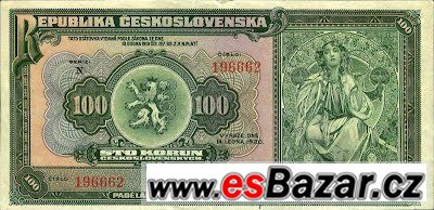 Koupím bankovku 100 kč - starou – fotografie 1