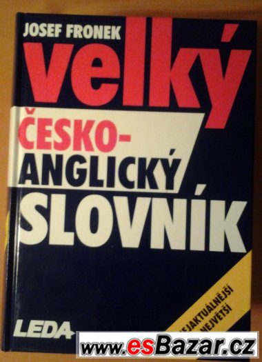 Josef Fronek/Velký Česko-nglický slovník – fotografie 1