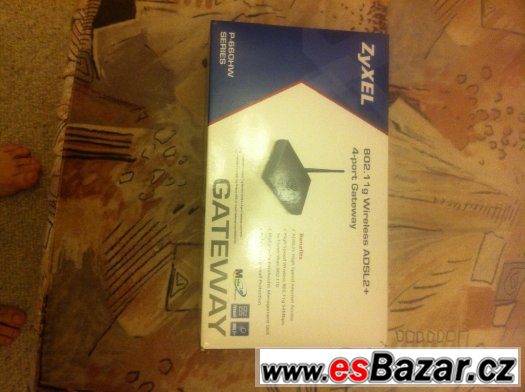 Prodám použitý modem Zyxel P-660HW-T3 - Original od O2 – fotografie 1