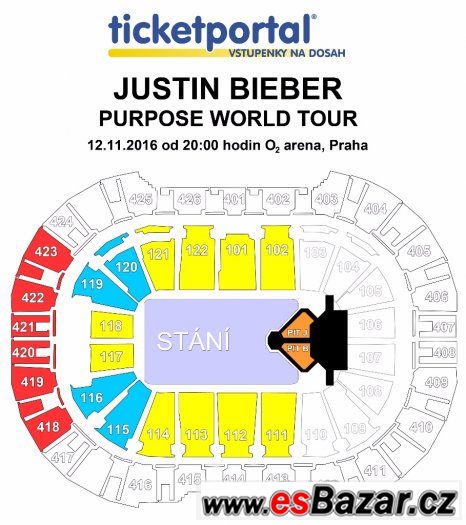 JUSTIN BIEBER - O2 aréna PRAHA – fotografie 1