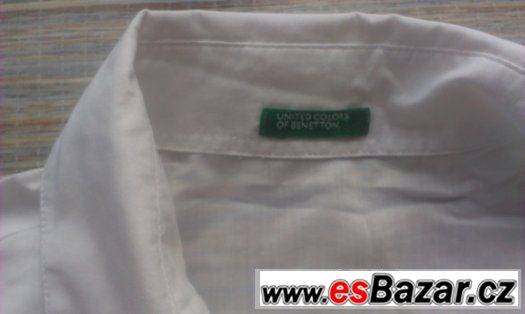 Dámská bílá košile United Colors of Benetton – fotografie 2