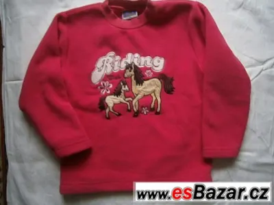 velmi slusiva mikinka oteplena s konikem zn.TOPOLINO za 120
