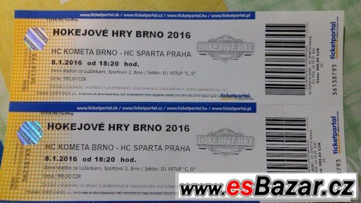 HOKEJOVÉ HRY BRNO HC KOMETA BRNO-SPARTA PRAHA – fotografie 1