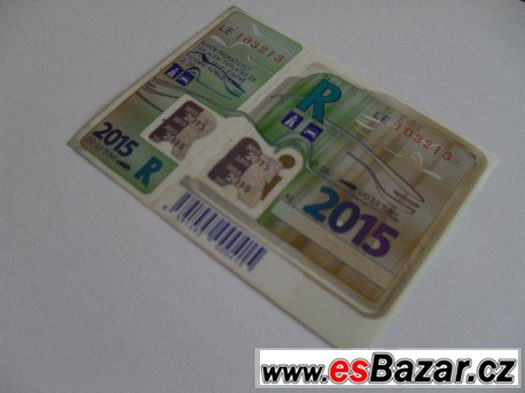 Dálniční známka ČR 2015 platnost do 31.01.2016 – fotografie 1
