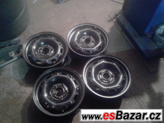 Plechové disky Škoda Fabia jako nové 5x100, 5JxR14, Et 35 – fotografie 1