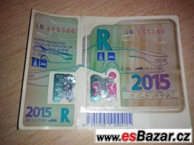 Dálníční známka 2015-2016 leden
