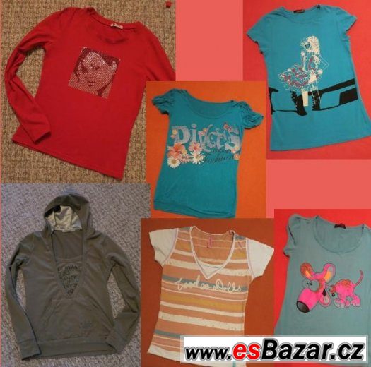 TRIKO,MIKINA vel.158/164/XS/S 10ks,cena120,-za vše – fotografie 1