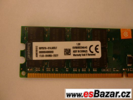 LEVNE  PAMETI DDR2 jak pro AMD tak INTEL, 2GB,4GB i do NB – fotografie 1