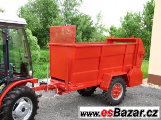 Rozmetadlo hnoje a sypkých hmot za traktor, malotraktor – fotografie 3