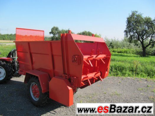 Rozmetadlo hnoje a sypkých hmot za traktor, malotraktor – fotografie 4