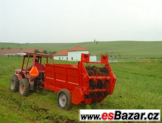 Rozmetadlo hnoje a sypkých hmot za traktor, malotraktor – fotografie 5