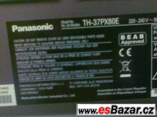 Panasonic TH-37PX80E – fotografie 3
