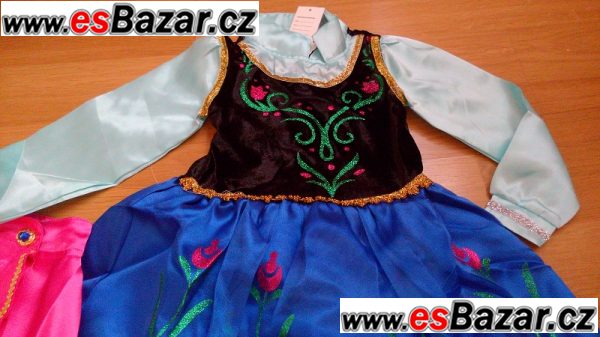 SET ANNA 2 Ledové království šaty + korunka-různé vel. – fotografie 2