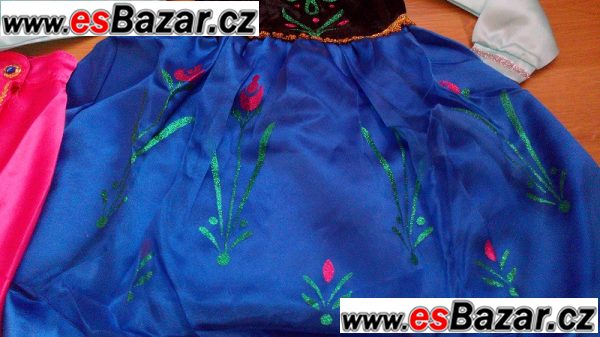 SET ANNA 2 Ledové království šaty + korunka-různé vel. – fotografie 3