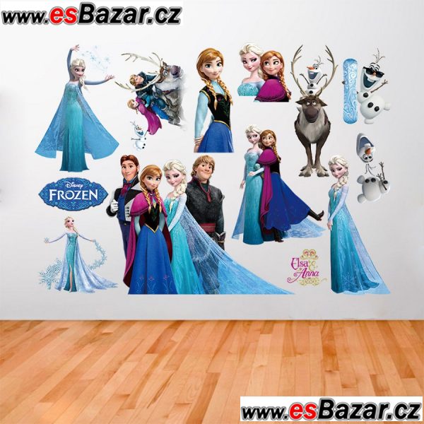 Samonalepovací dekorace Frozen - Ledové království - postavy. – fotografie 1